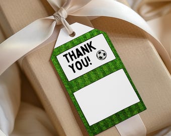 Soccer Coach Gift Tag: Printable Thank You Card (Digital Download)