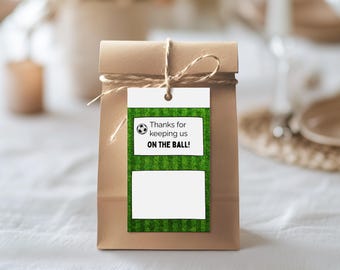 Soccer Coach Thank You Gift Tag: Printable Gift Card Holder (Digital Download)