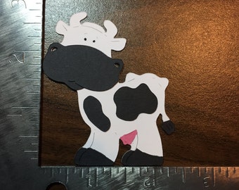 Die Cut Cow Paper Cutout 20 Pack Paper Cow Paper Cow Shapes Cow Shapes