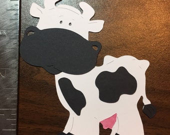 Die Cut Cow Paper Cutout 20 Pack Paper Cow Paper Cow Shapes Cow Shapes