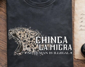 Activist Chinga La Migra Shirt | Abolish ICE Resistance Clothing | FDT Merch | Pro Immigration Tee | Anti-ICE T-shirt | Anti Fascism Shirt