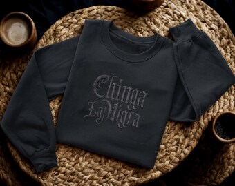 Chinga La Migra Embroidered Sweatshirt | Abolish ICE sweatshirt | Human Rights Activist | Fuck ICE Sweater | Activism Apparel | Anti-Trump