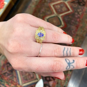 Tanzanite and Diamond Ring