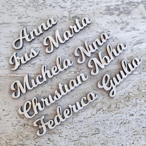 Segnaposto in legno / Nome in legno / Targhetta in legno / Segnaposto per matrimonio / Bomboniera Matrimonio / Regalo per invitati /