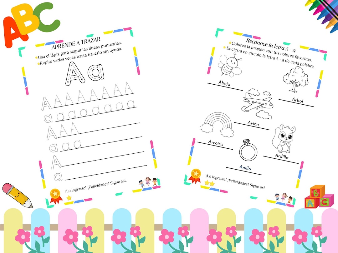 Simple Letters Guide Printable Letter Guide for Kids | Educational Activities for ...