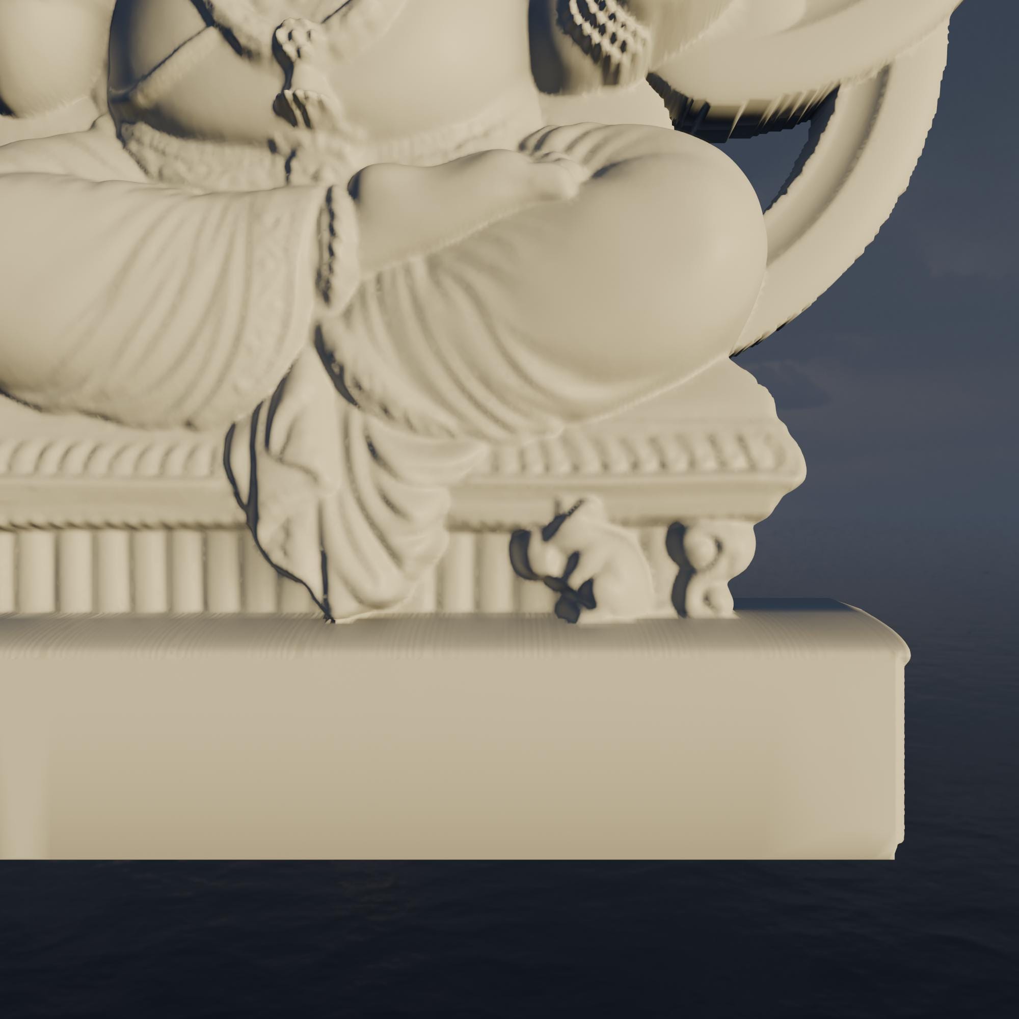Ganesha 3D STL Model for 3 Axis CNC and 3D Printing | Hindu God Relief ...