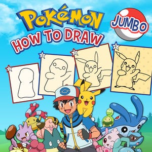 Pokémon-Inspired Digital How To Draw Book For 30 characters With 30 Coloring Pages
