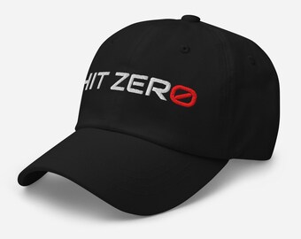 Hit Zero – Casquette en coton ajustable pour encourager les athlètes et les entraîneurs | Vêtements de sport Alpha