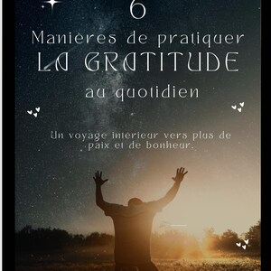 Gratitude Journal Page – 6 Daily Gratitude Prompts for Mindfulness & Positive Thinking – Printable Self-Care Worksheet PDF