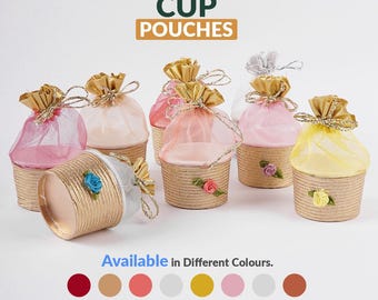 Elegant Organza Gift Pouches: Sheer Drawstring Favor Bags (Pack of 12)