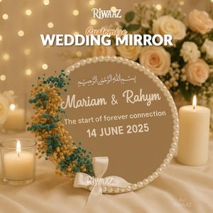 Customise Wedding Engagement Tray Wedding Ring Tray Nikkah Islamic Ring Tray  Wedding Gift Customised Engagement Ring Plates For Bride Groom