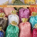 Jamawar Nikkah Pouches: Set of 50 Multi-Color Wedding Favor Bags product logo