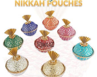 Caja de regalo Matki multicolor: favor de boda india, decoración Mehndi Dholki