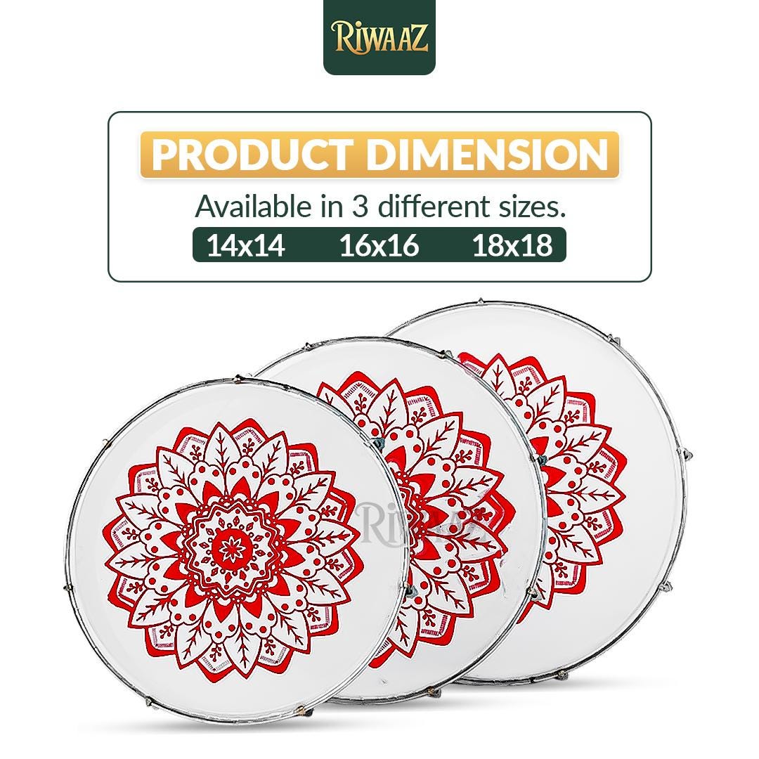 Traditional Wedding Duffli Set – 3 Pcs Handmade Dholki for Mehndi ...