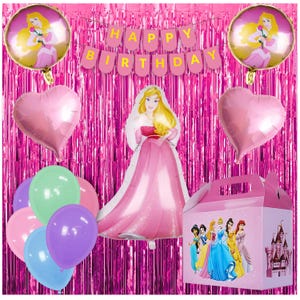 Princess Theme Balloon Garland Kit: Birthday Party Decor