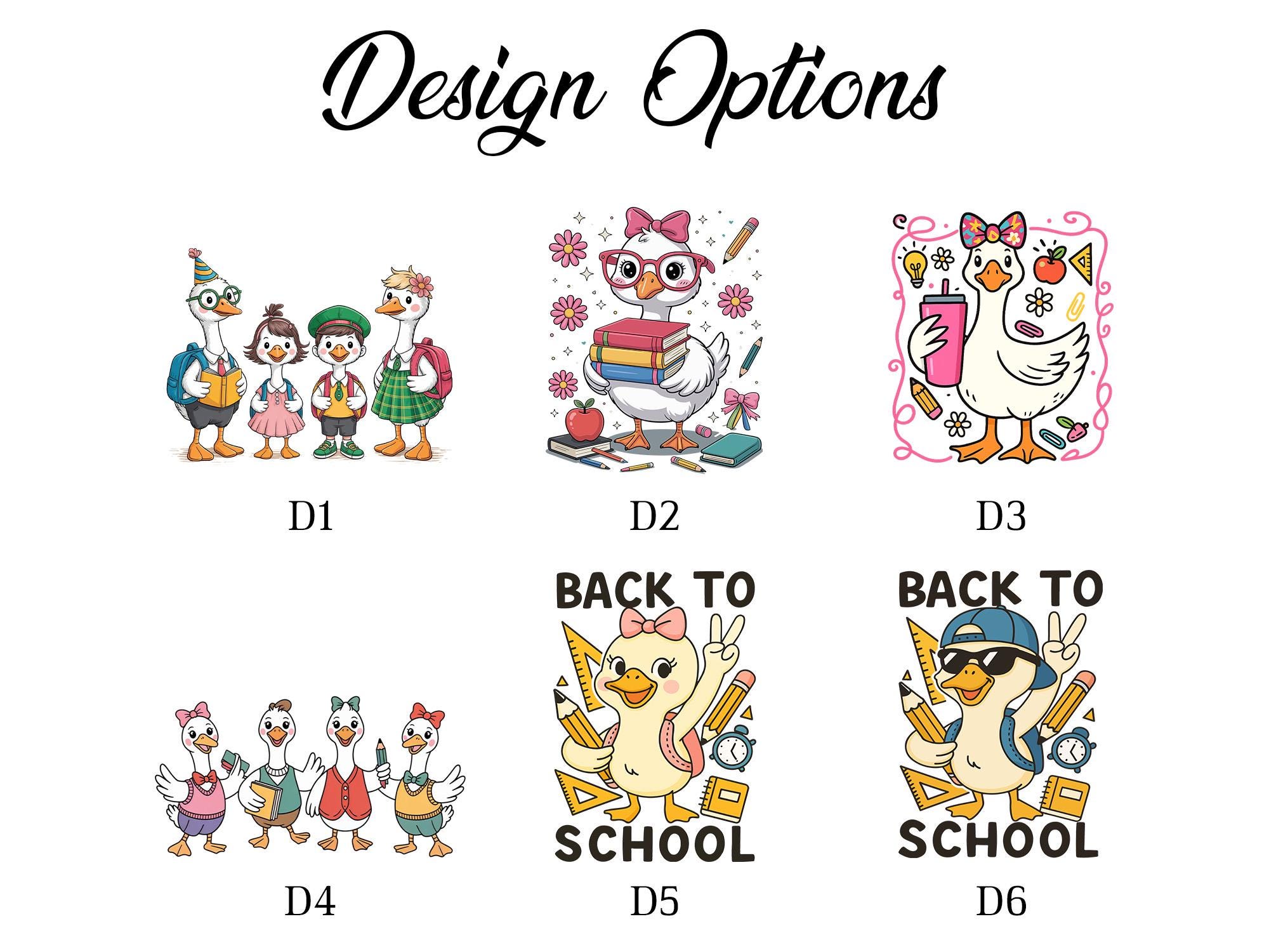 Custom Back to School backpack,Cute Goose School Bag,Personalized School Goose Bag,Birthday Gift For Girls and Boys,Animal School Bag