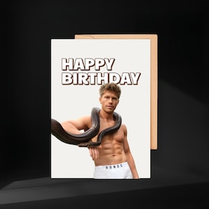 Funny Robert Irwin Birthday Card – Thirst Trap Humor for Her – Hilarious Gift Idea for Animal Lovers, Zoo Fans, Australia Theme