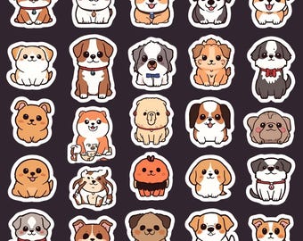 Kawaii Dog Sticker Sheet – Puppy Vinyl Decals
