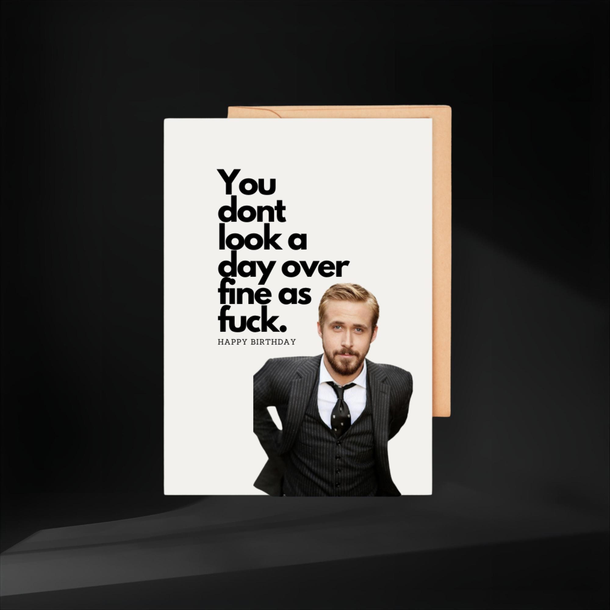 Funny Ryan Gosling Birthday Card: Hilarious Meme Greeting - Etsy Canada