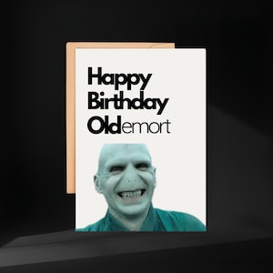 Voldemort Geburtstagskarte: Harry Potter Wortspiel für Potterheads