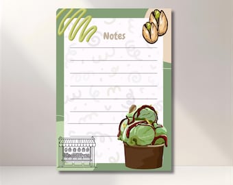 Bloc-notes minimaliste pour carnet de notes A6 pistache, cadeau pour les écrivains, les étudiants et les amateurs de papeterie