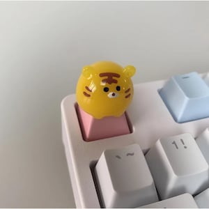 Tigre Carino 3D Cartoon Animal Keycap – Design traslucido per tastiere meccaniche Cross-Axis ANMX