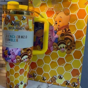 Classic The Pooh Stanley Tumbler 40oz, Laser Printed Design Design 3