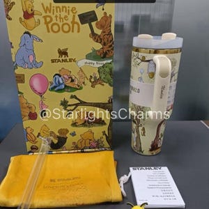 Classic The Pooh Stanley Tumbler 40oz, Laser Printed Design image 9