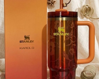 Karol G Coupe Stanley 40 oz gobelet tropical en édition limitée isotherme en acier inoxydable