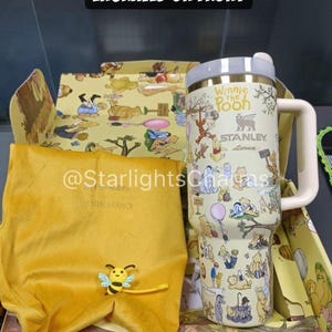 Classic The Pooh Stanley Tumbler 40oz, Laser Printed Design image 8