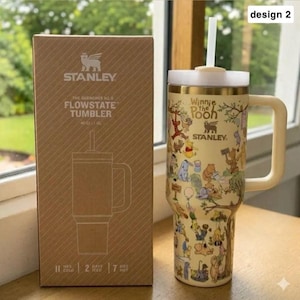 Classic The Pooh Stanley Tumbler 40oz, Laser Printed Design Design 2 normal box