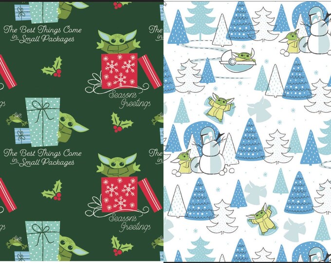 STAR WARS The Mandalorian Baby Yoda for Christmas or just for some fun in the snow!!!  We've got you covered for Holiday Baby Yoda!