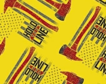 Windham Hold The Line....Hold The Line Hatchet Banner.....100% Cotton