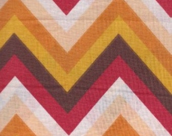 Chevrons! Red and Orange.....100% Cotton....56" Wide!
