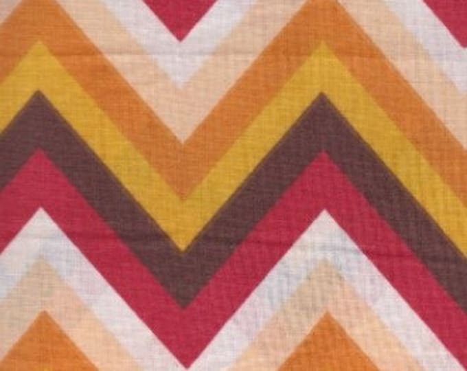 Chevrons! Red and Orange.....100% Cotton....56" Wide!