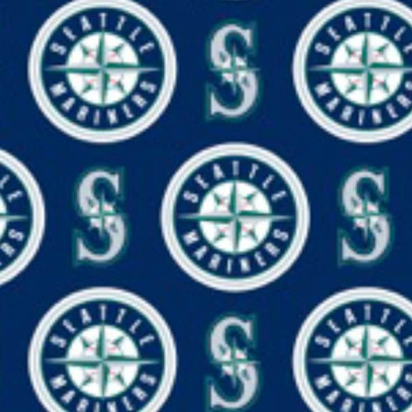 MLB Seattle Mariners....Wear Your Seattle Pride!!  Perfect for Face Coverings!  100% Cotton and 54" Wide