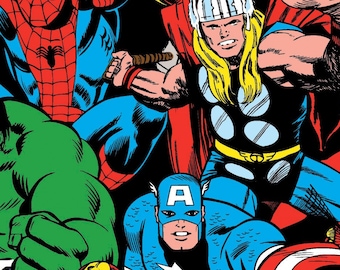 Springs Creative Marvel Comics Packed!  100% Cotton