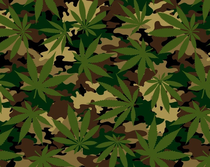 David Textiles Exclusive.....Camo Cannabis!!  100% Cotton.