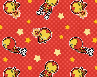 Camelot Marvel Kawaii Iron Man!  100% Cotton!