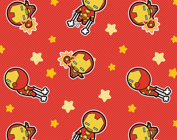 Camelot Marvel Kawaii Iron Man!  100% Cotton!