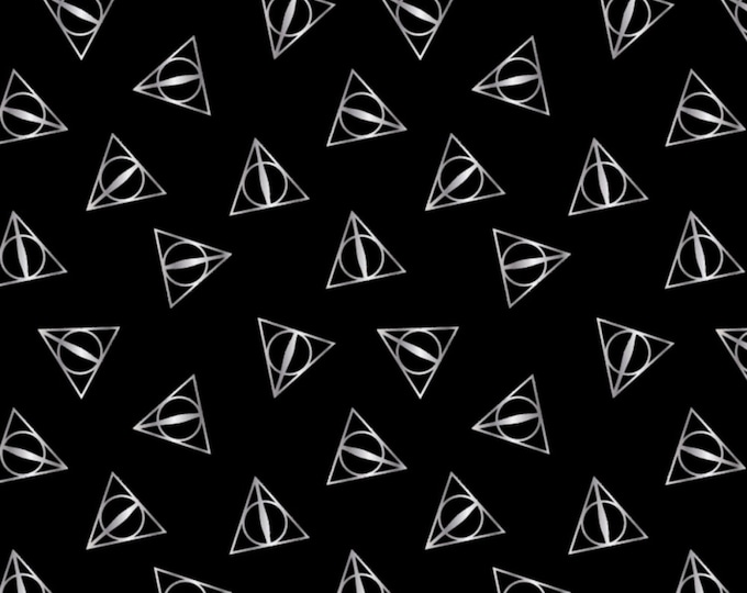 Harry Potter Deathly Hallows Silver....100% Cotton