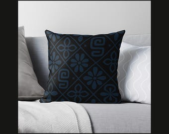 Patrón sin costuras: elegante diseño de mosaico oscuro para marca, telas, papel tapiz y embalaje | 2048 x 2048 px, 300 ppp, uso comercial