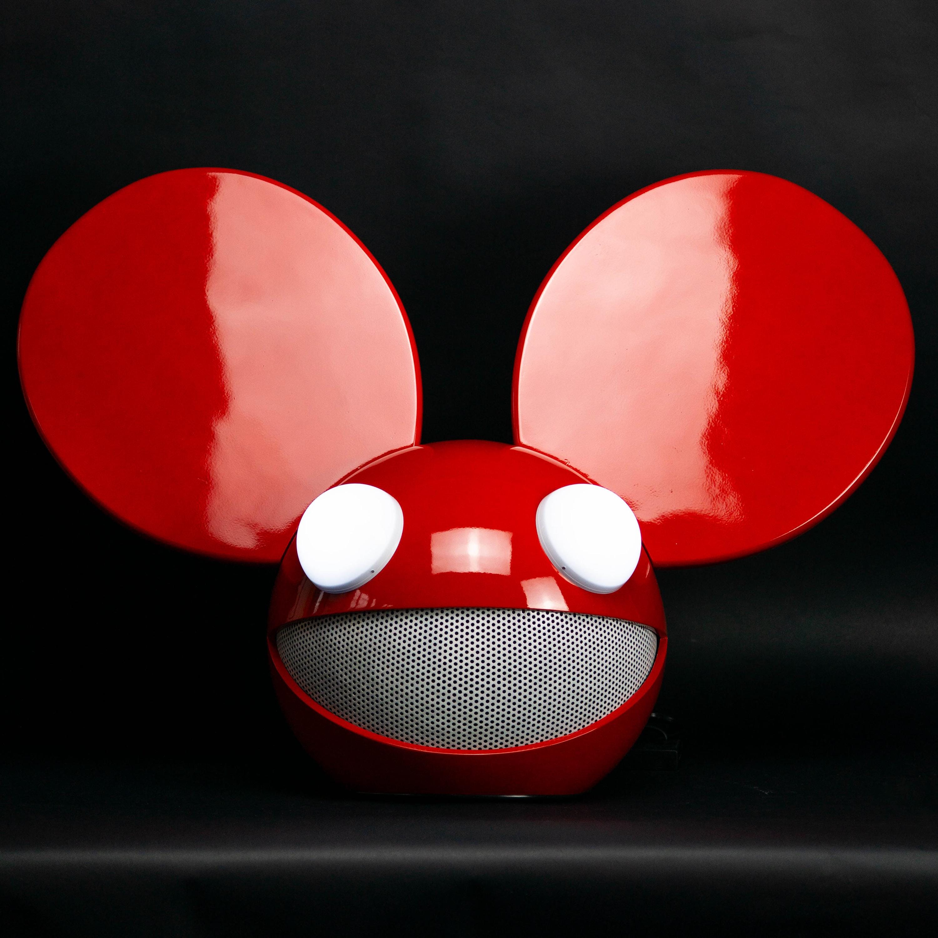 deadmau5 motorcycle helmet Red Standard Mau5head Helmet - Deadmau5 Mask Replica