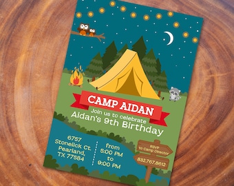 Camping Invitation