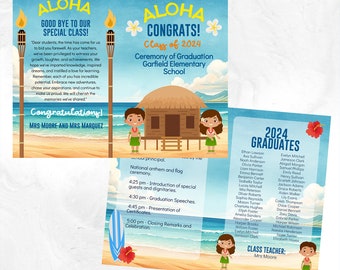 Luau Kindergarten Graduation Program