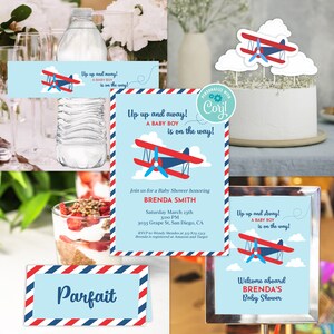 Airplane Baby shower bundle