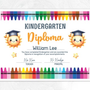 Deine Zukunft ist hell Zeugnis, Kindergarten-Abschluss