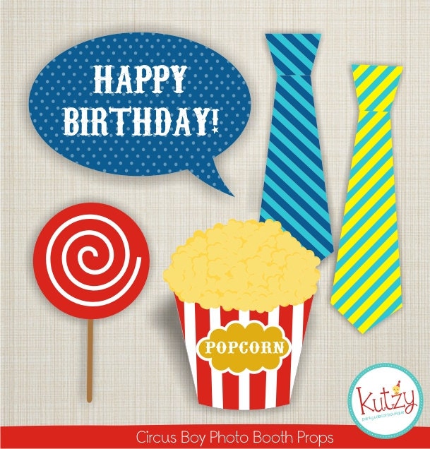 Circus Boy Photo Booth Props