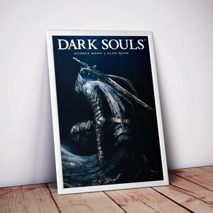 Póster de Dark Souls / Póster de videojuego / Impresión mate de alta calidad / Arte de pared de juegos de fantasía gótica / Decoración de juegos de rol de acción / Envío gratuito a EE. UU.