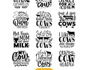 Cow svg bundle / Cow head svg / Farm animal svg for cricut / Cow farm svg / Instant Download / svg file for cricut/ Commercial use clipart